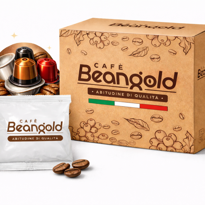 cap_scatola Capsule compatibili BeanGold - confezione premium in atmosfera protettiva per Nespresso Dolce Gusto A Modo Mio